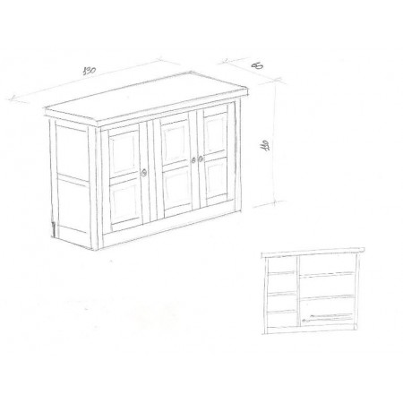 Mueble zapatero 3 puertas